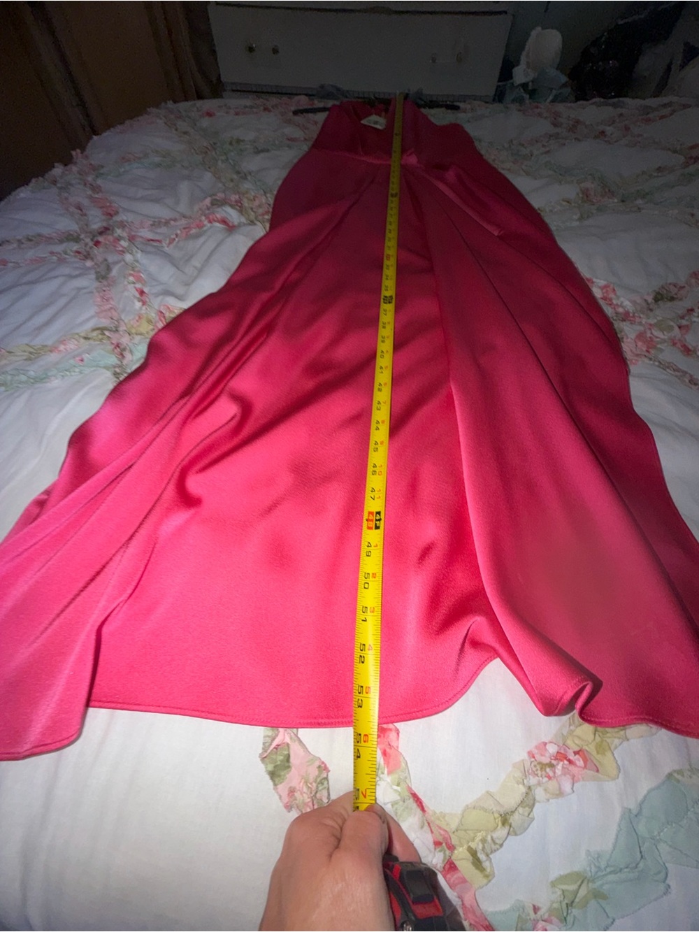 Alex Marie Draped Maxi Dress in Hot Pink - Picture 10 of 11